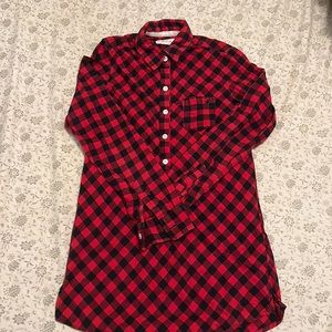 Aerie flannel tunic size XS